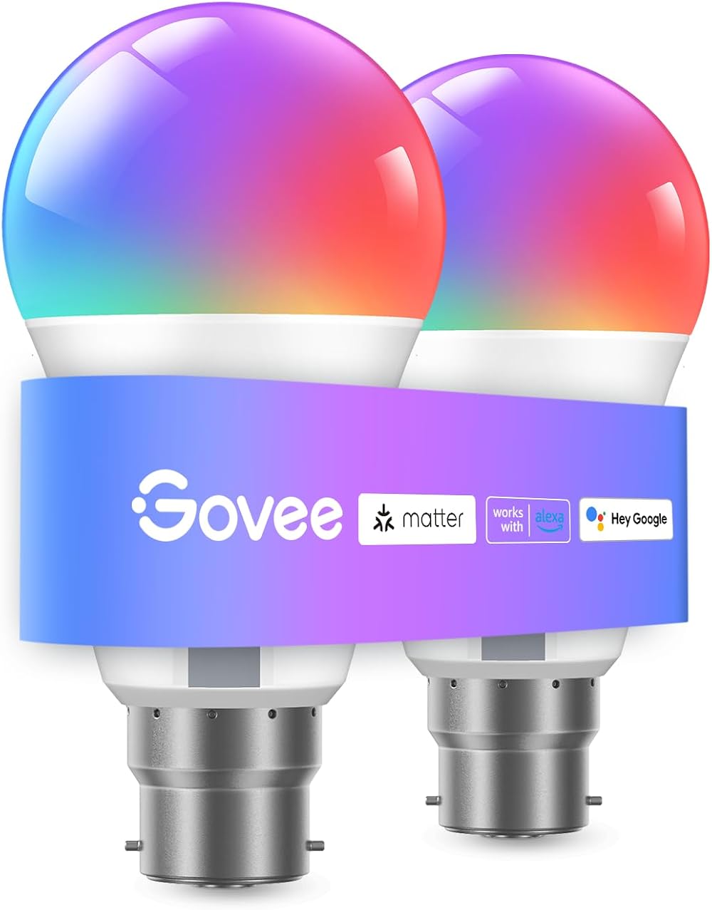 Govee RGBWW Smart Bulb B22 Matter Alexa Google 9W 800LM 16M Colors 54 Scenes 2