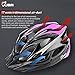 JBM international JBM Adult Cycling Bike Helmet Specialized for Mens Womens Safety Protection Red/Blue/Yellow (Black & Pink, Adult)