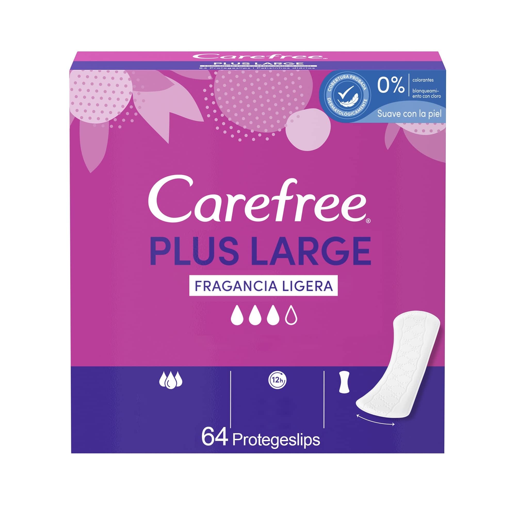 Carefree Salvaslip Plus Large Light Fragrance 64 Count 240 g - Pack of 5