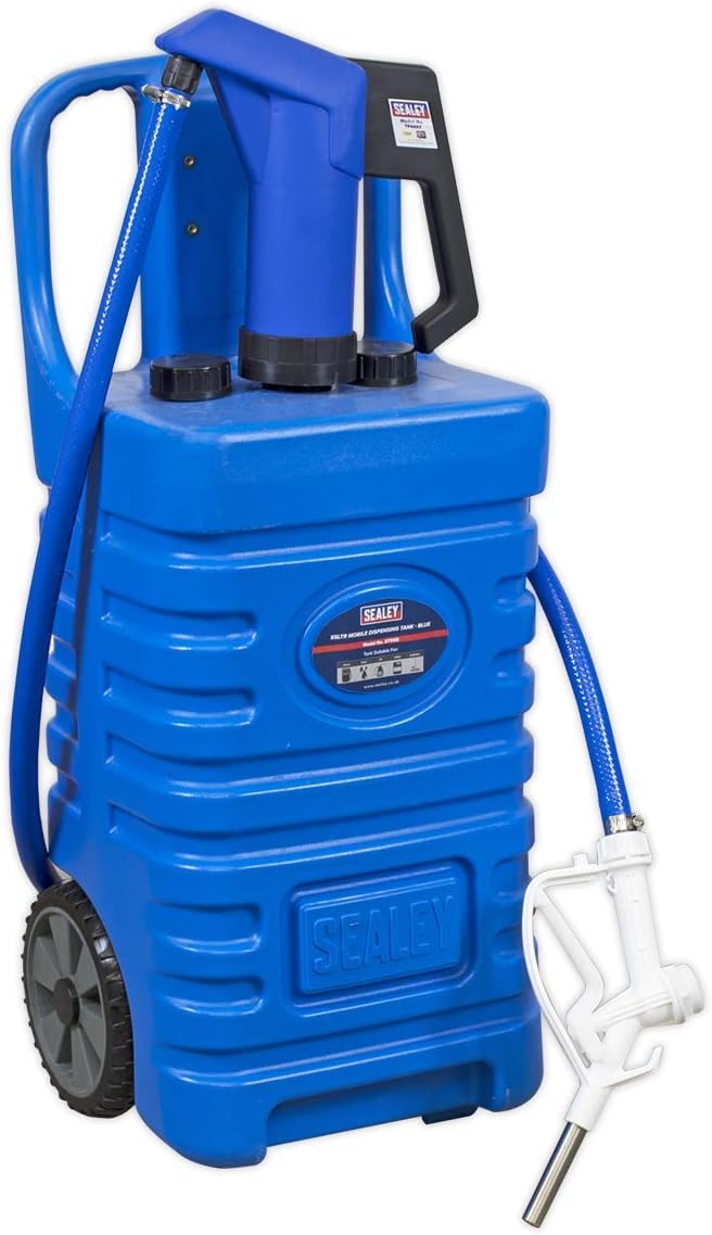 Sealey DT55BCOMBO1 55ltr Mobile Dispensing Tank with AdBlue Pump - Blue - Image 5