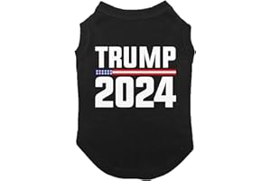 HAASE UNLIMITED Trump 2024 for President - Dog Shirt (Black, Medium)