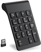cimetech Wireless Numeric Keypad 18 Keys 2.4G USB Receiver Portable Numpad