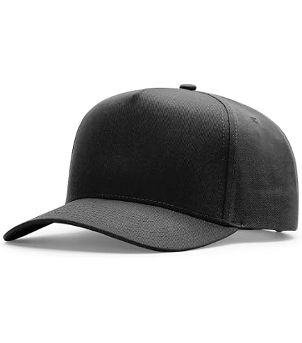 Port Authority 5-Panel Poly Rope Cap Black/Black at Amazon Men's