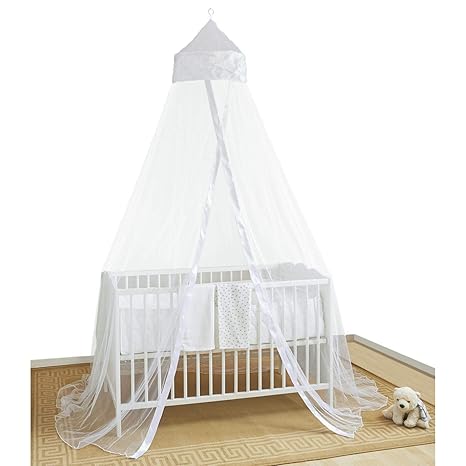 BABY BALDACHIN INSEKTENSCHUTZ FÜR BABYS IM KINDERBETT ODER IM BABY-KÖRBCHEN - Babybett- Zubehör für Baby-Mädchen und Kleinkin