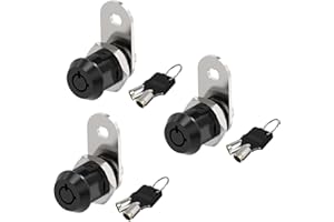 Jayseon 3 Pack RV Storage Lock, 5/8" Cabinet Locks with Keys, Cam Lock Keyed Alike RV Locks for Storage Door, Zinc Alloy