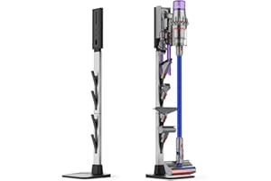 AIKOLZON Storage Dock for Dyson Vacuum, Stand Holder Accessories Organizer with Upgraded Heavy-Duty Double Layered Base, Compatible with Dyson V15 V12 V11 V10 V8 V7 V6 Cordless Stick Vacuums