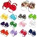Lisli 5pairs/10pcs Newborn Baby Girl's Kids Flowers Foot Band Ties Barefoot Sandals Shoes