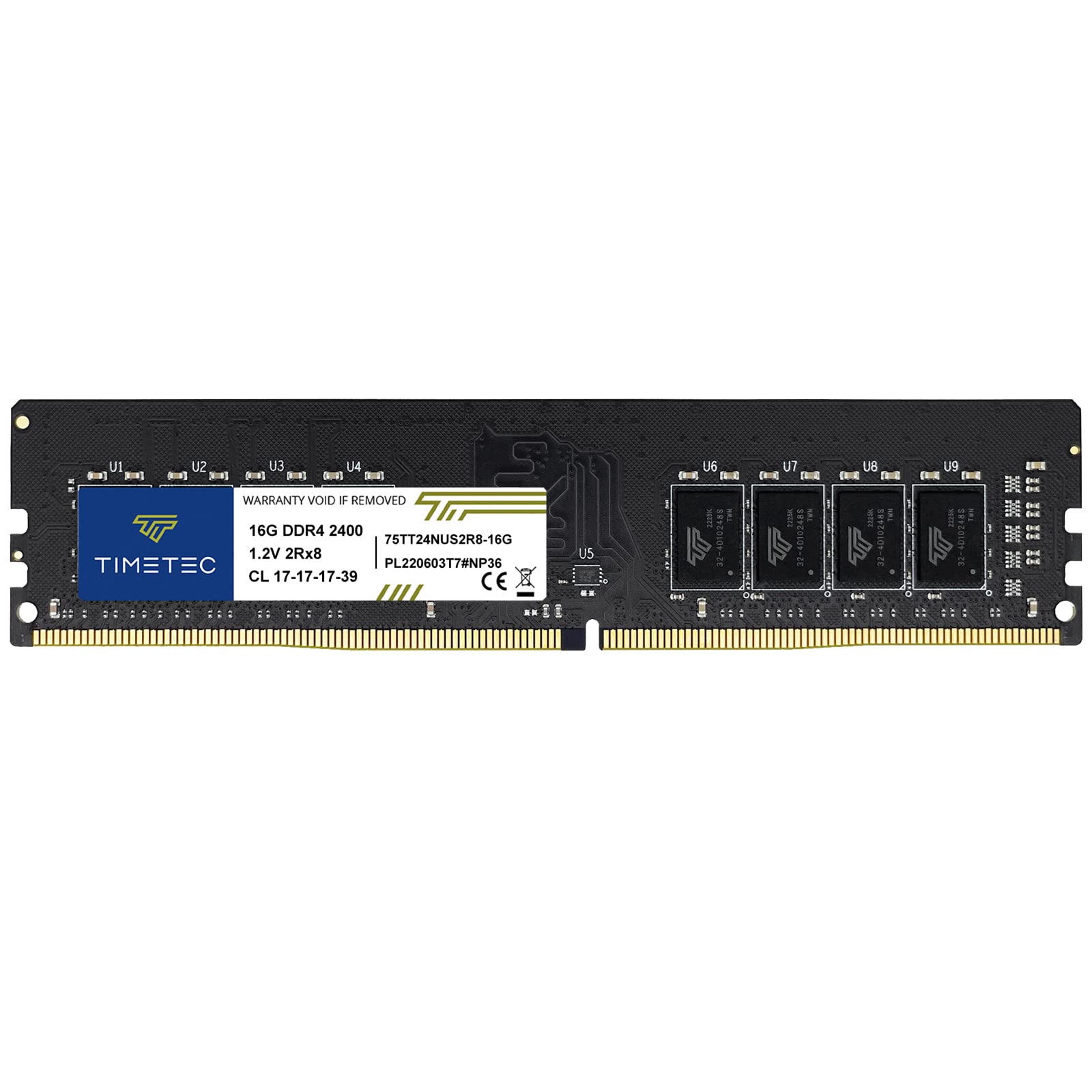 Timetec 16GB DDR4 2400MHz PC4-19200 Non-ECC