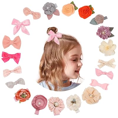 Baby Girl Hair Clips Bows Flores Alligator Barrettes Toddler Hair Clips paquete de 20