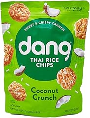 Dang Thai Rice Chips | Gluten Free, Soy Free & Preservative Free Rice Crisps, Healthy Snacks Made with Whole Foods (Coconut C