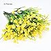 Hicarer 6 Pieces Artificial Fake Flowers Decor Faux Yellow Daffodils Artificial Plants for Home Garden Decorations