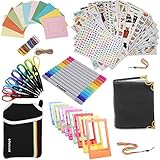 Holiday Accessory Gift Bundle FOR HP Sprocket, Prynt Instant Printer - Pouch + Edged Scissors + Album + 10 Color Frames + 7 Colorful Sticker Sets + Twin Tip Markers + Hanging Frames +Neck/Hand Strap