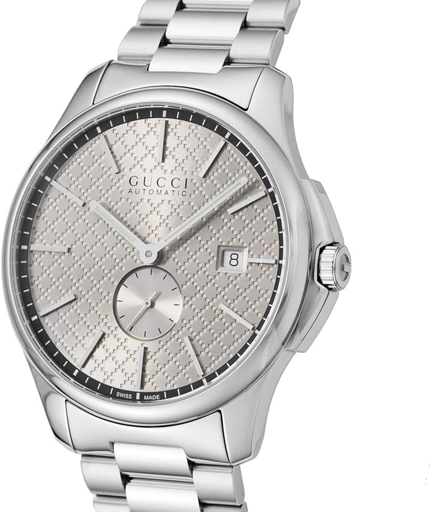Amazon グッチ Gucci Gタイムレス 自動巻き メンズ 腕時計 Ya1263 シルバー 並行輸入品 メンズ腕時計 腕時計 通販