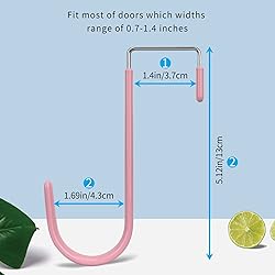 FYY Over The Door Hooks, 4 Pack Door Hangers Hooks