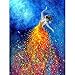 5D Full Drill Diamond Painting Kit, DIY Diamond Rhinestone Painting Kits for Adults and Children Embroidery Arts Craft Home Decor 12 x 16 inch,Dancer