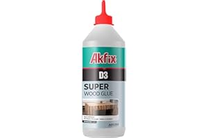 Akfix D3 Bookbinding Glue (1x17.6 fl.oz)- Acid-Free and Oderless White Adhesive, PVA Formula for Bookbinding, Book Repair, Framing, Collages, Paper Art and Crafts | 17.6 fl.oz. 1 Pack