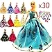 zhihu 10 Pcs Barbie Handmade Fashion Wedding Party Gown Dresses & Clothes Gifts for Barbie+20 Pair Shoes for Barbie Doll( Random Style)