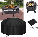 Samhe 32-in Round Fire Pit Cover - Heavy Duty Waterproof & UV Resistant view 7