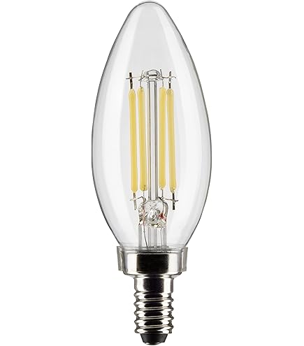 Satco S21273 - LED B11 Candelabra Light Bulb, 5.5W, Warm White