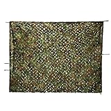 OUTERDO Woodland Green Army Net, 6.6ft x 10ft Camouflage Netting Military Desert Green Netting Camping Hunting Shooting Blind Sunscreen Netting Camouflage Party Decoration on Halloween Christmas