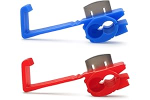 SANJOON Solderless Quick Splice Wire Connectors,Double Run or Tap,22-18 AWG Red(30 PCS) 18-14 AWG Blue(30 PCS) Lock Snap Electrical Wire Connector(60/Pouch)