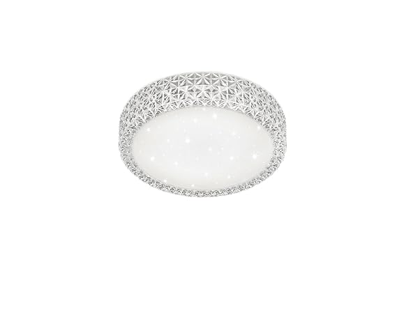 Reality Leuchten R62421100 Pegasus A+, LED Deckenleuchte, Acryl, 10 W, Integriert, Weiß, 28,6 x 28,6 x 8,6 cm