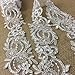 Bridal Lace Trim Alencon Embroidered Corded Sequined Organza, Beautiful Quality, 3