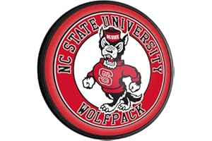 THE FAN-BRAND The Fan Brands NCAA NC State Wolfpack: Tuffy - Slimline Lighted Wall Sign - Football, Basketball & Baseball Wall Decor - College Sports Décor for Home, Office, Game Room, Fan Cave & Garage - USA Made