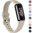 AK Sport Band Compatible with Fitbit Luxe Bands for Women Men, Soft Silicone Replacement Sport Straps Wristbands for Fitbit Luxe Fitness and Wellness Tracker