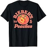 Official Bieber's Peaches Black T-Shirt Small