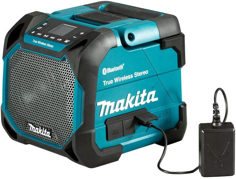 Makita DMR203 Li-ion 10-8V/12V Max CXT / 14.4V /18V LXT Job Site Speaker with Bluetooth - Batteries and Charger Not Included - Image 3