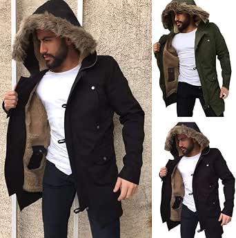 Amazon.com: Mr.Macy - Chaqueta de invierno para hombre, con capucha, con  capucha : Ropa, Zapatos y Joyería
