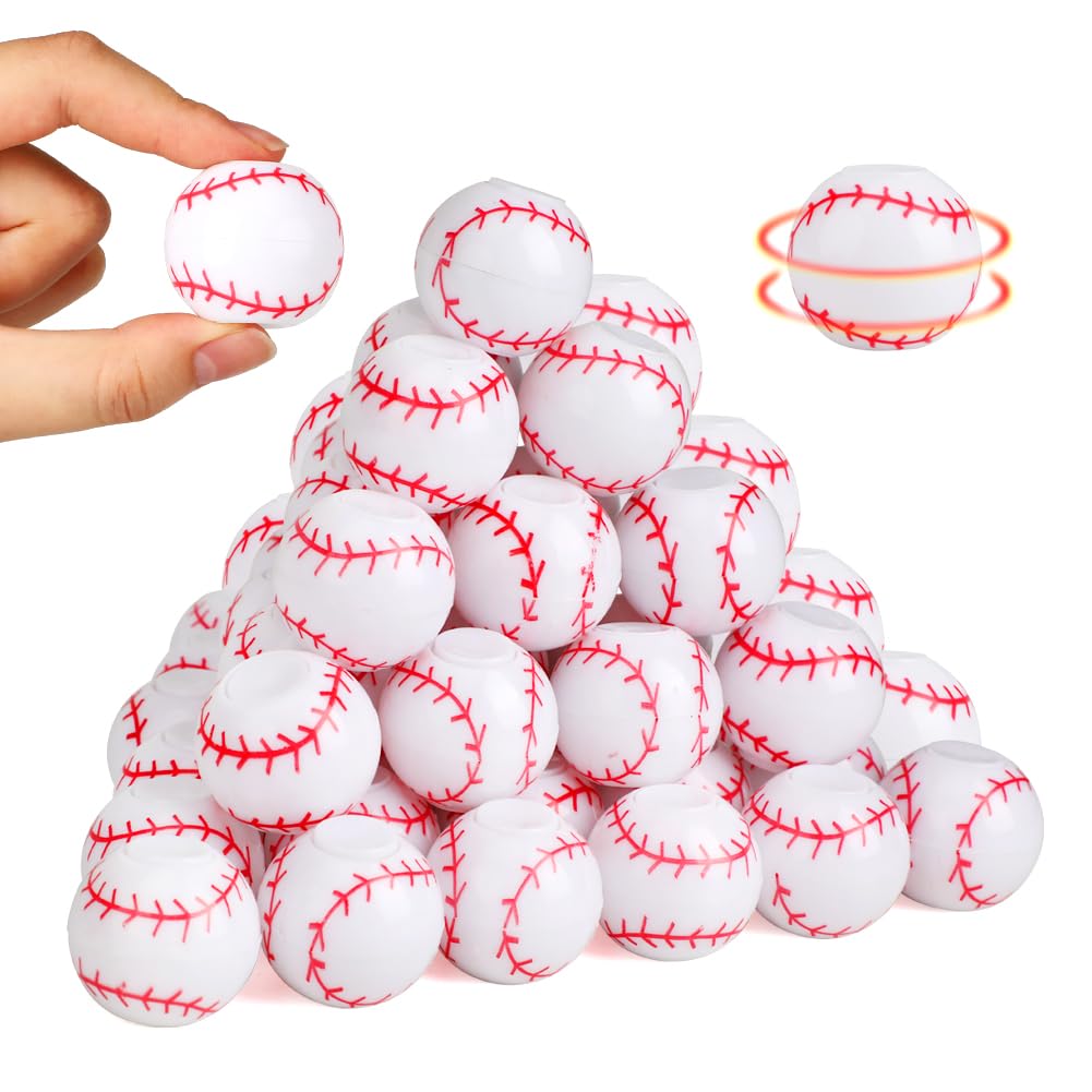 42 Pack Baseball Party Favors for Kids 8-12, Baseball Fidget Spinners Small Toys Bulk Fidget Toys Anxiety Adults Goodie Bag Stuffers Christmas Birthday Gifts Treasure Box Classroom Prizes