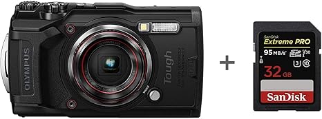 Olympus Tg 6 Appareil Photo Robuste Noir Carte Memoire 32 Go