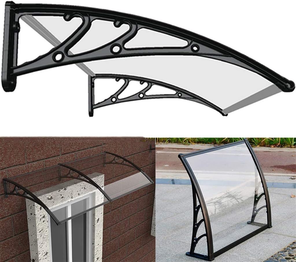 Puerta ventana Toldo Canopy, 120x75x23cm Refugio de la lluvia de Sun de