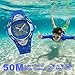 Boys Digital Watch Kids Sports Wrist Watches Electronic Outdoor Waterproof Alarm Stopwatch LED Light Dual Time Zone – Blue