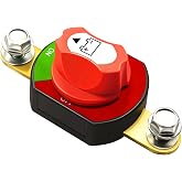 GOGONFLY Side Post Battery Disconnect Switch 12V-48V 300A Battery Power Isolator Cut Off Shut Off Switch for Car RV Boat ATV UTV Vehicles