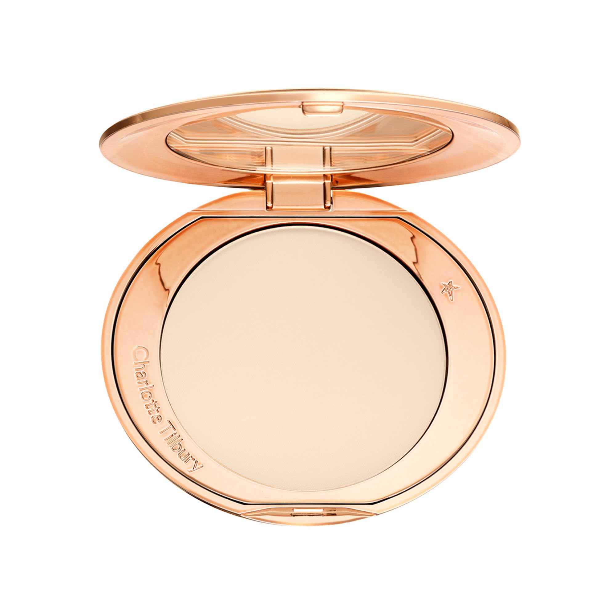 Photo 1 of Charlotte Tilbury Airbrush Flawless Finish Setting Powder - Pore-Blurring Pressed Powder for Face Makeup to Minimize Shine with a Soft-Focus Finish - 1 Fair