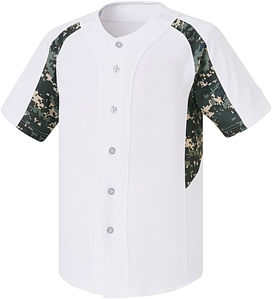 Men's Baseball Stripe Open Tshirts Sports Wear Jersey Shirt Top