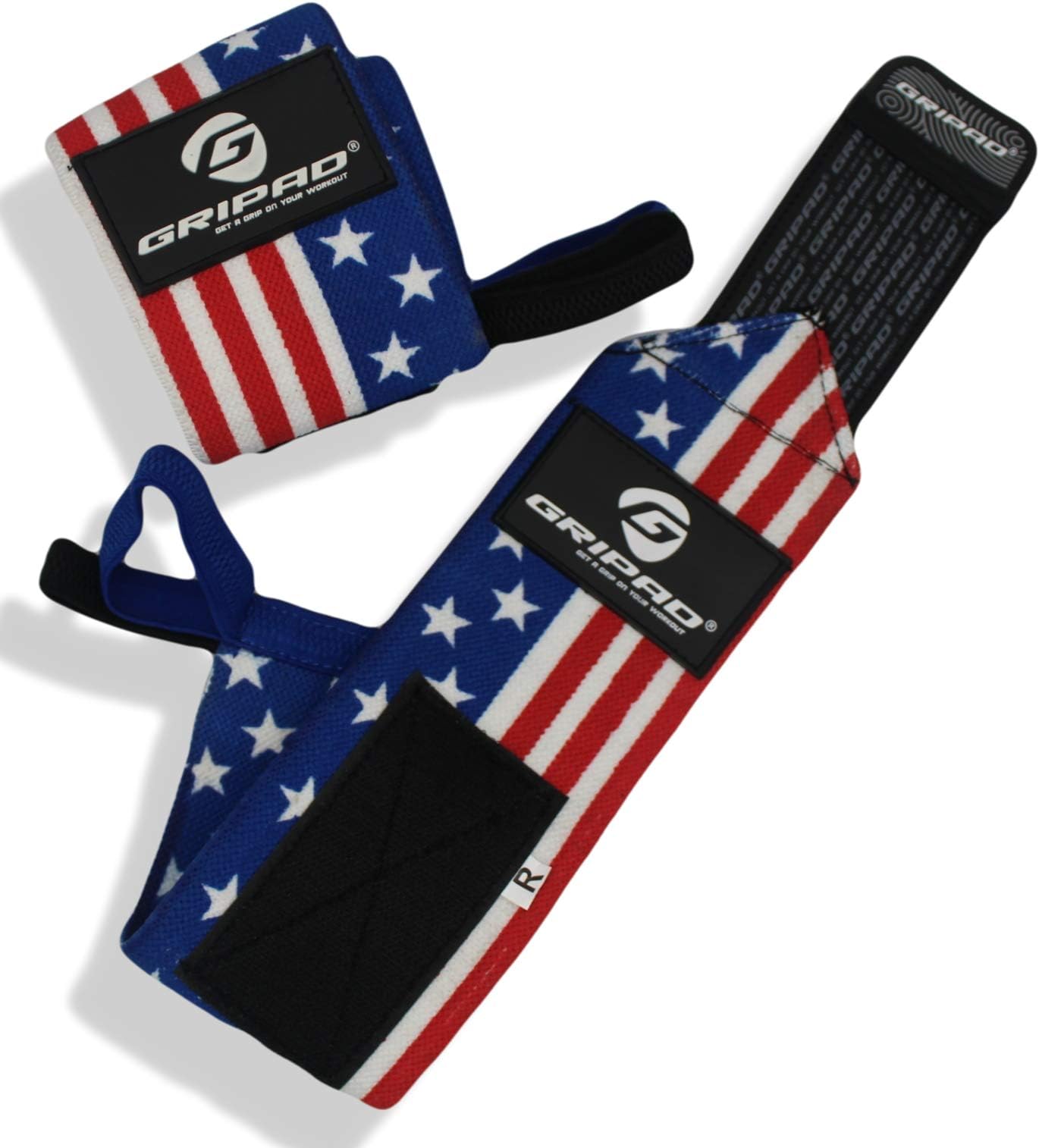 12" x 3" Weight Lifting Support Wrist Wraps, Strong Wrist Wraps, 2 Thumb Loops – Great for Weightlifting, Powerlifting, Bodybuilding, Strength & Cross-Training.