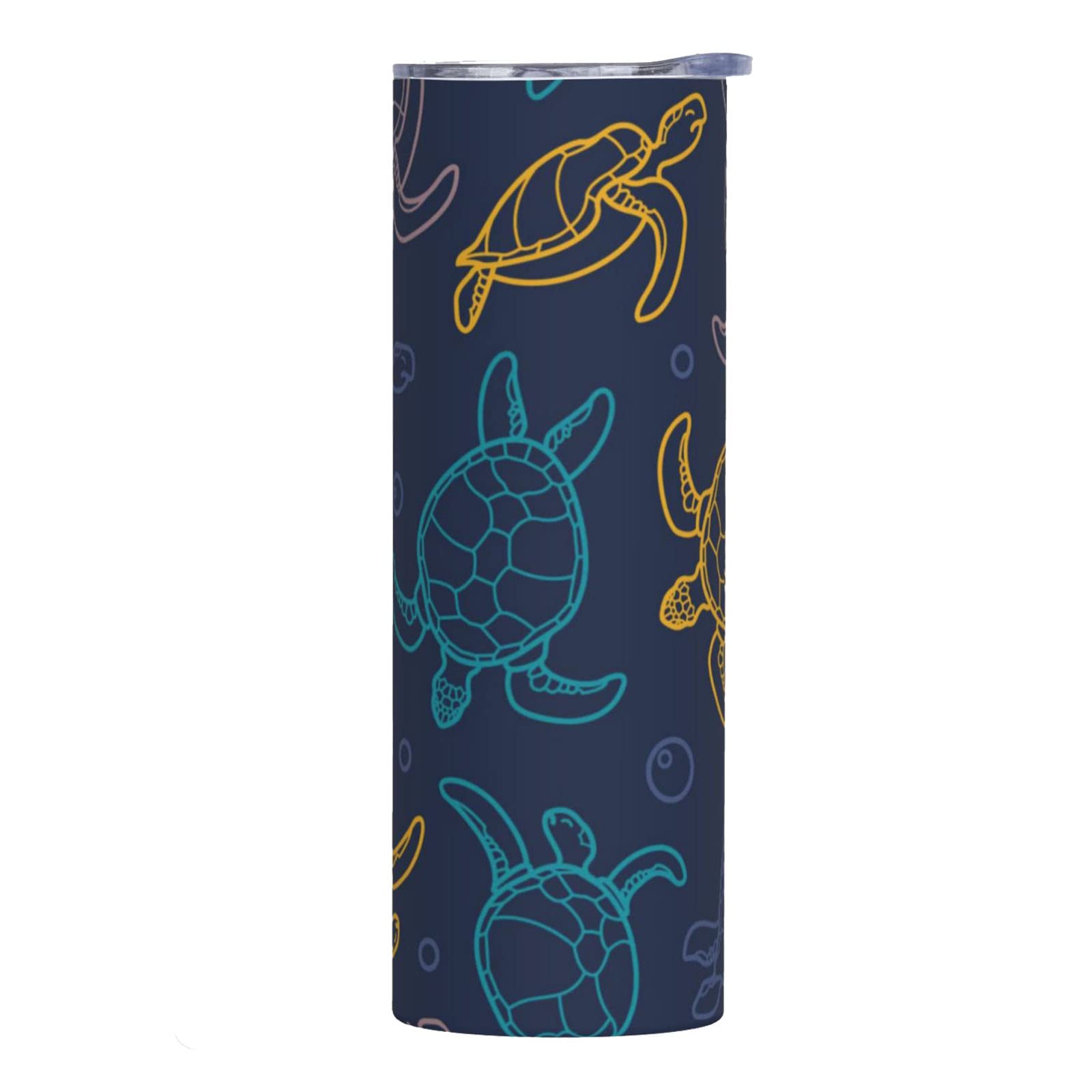 Makachen Turtle Stainless Steel Vacuum Insulated Coffee Tumbler Cup Travel Mug 20 OZ For Home, Office, Sport, Party, Gifts