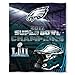 NFL Philadelphia Eagles Super Bowl 52 Champions Silk Touch Throw Blanket, 50