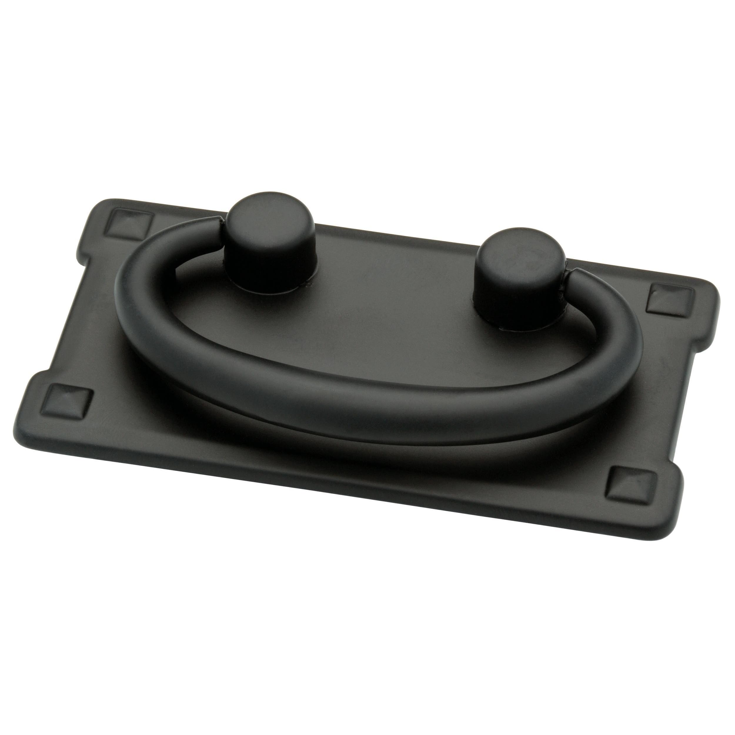 Photo 1 of Franklin Brass Mission (5-Pack) Cabinet Handles 3" Hole Center Ring Pulls | Matte Black Hardware Kitchen Door, Drawers, Dressers, Furniture P62076-FB-C1