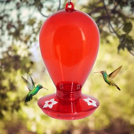 Amazon Com Twinkle Star Red Hummingbird Feeder With 3 Feeding