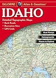 Front cover for the book Idaho Atlas & Gazetteer by DeLorme Publishing