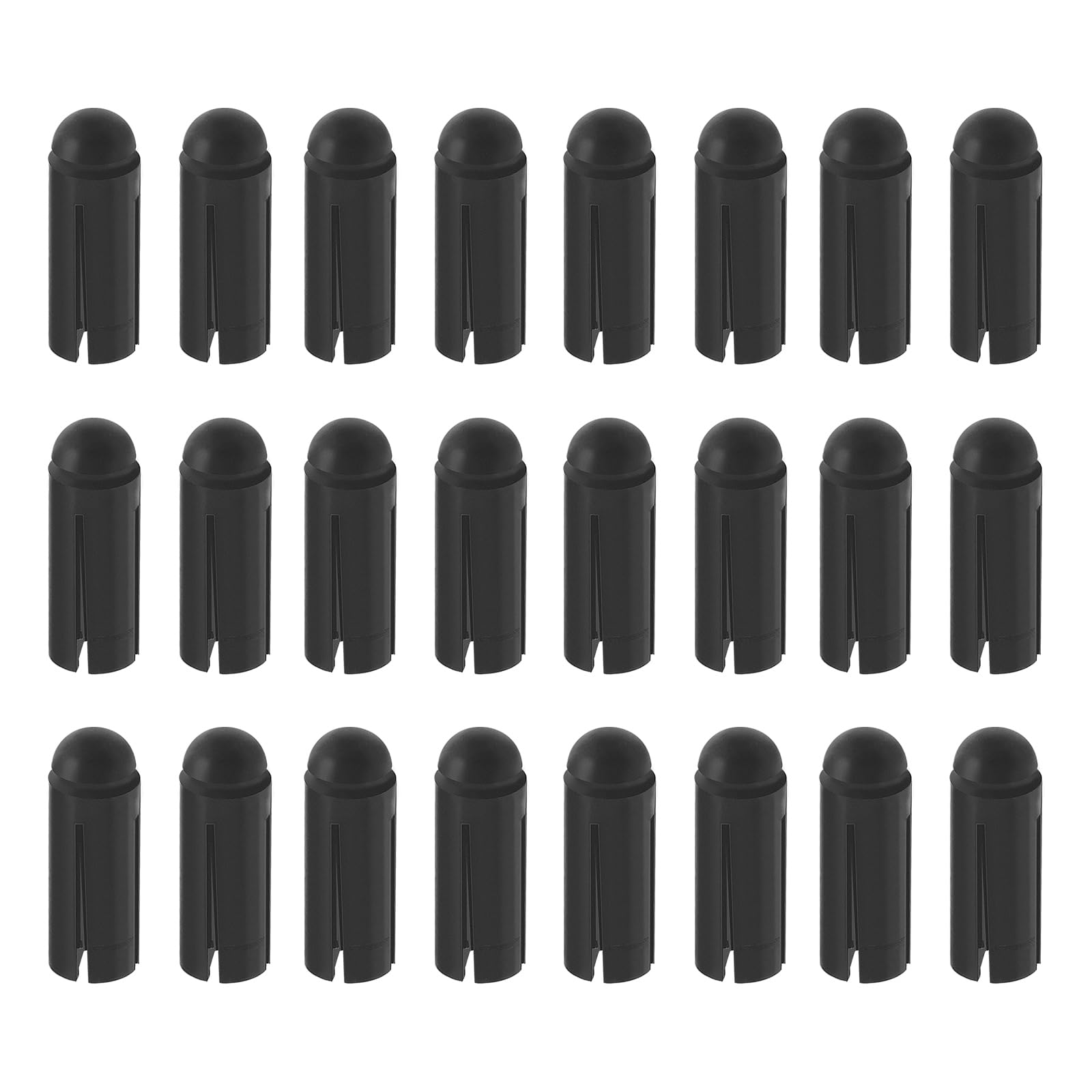 ECSiNG 24Pcs 90 Degrees Dart Wing Protector Aluminium Alloy Dart Flight Protector Professional Competition Dart Accessories 3mmx8.5mm Black
