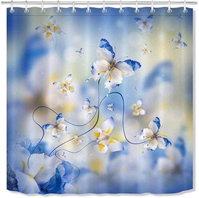 HRUIO Rideaux Douche Décorations de Salle de Bain en Tissu Polyester