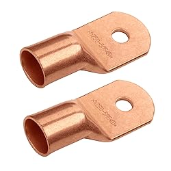 SELTERM 2pcs 250 MCM 5/16" Stud Copper Wire