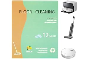 12pcs Floor Cleaning Solution Tablet Deep Cleans For Multiple Hard Floors, Cleaner Tablets, Pre-Measured Dissolvable Cleaning
