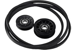 Dalioparts GX20006 Drive Belt and Idler Pulley Kit GX20286 GX20287 Compatible with John Deere Mower D140 D130 D100 LA175 LA14